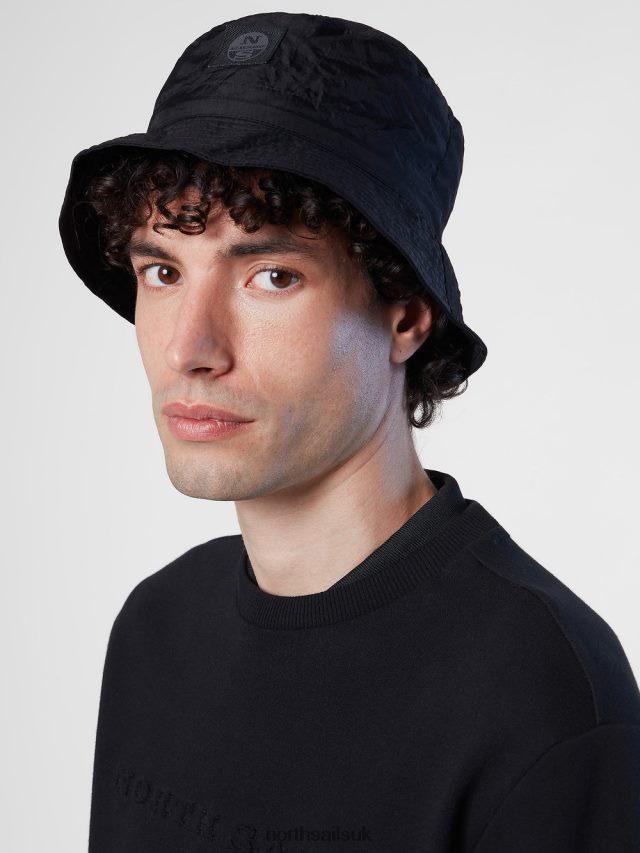 Men Black Accessories 4D6N464 North Sails NYLON FISHERMAN'S HAT