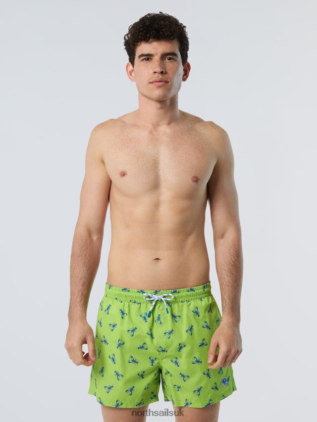 Men Combo 12 Beachwear 4D6N421 North Sails SWIM SHORTS WITH ALL-OVER PRINT