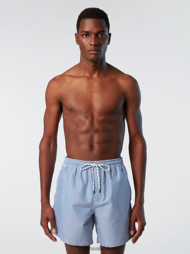 Men Combo 1 Beachwear 4D6N406 North Sails STRIPED SEERSUCKER SWIM SHORTS
