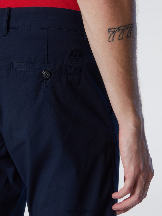 Men Navy blue Clothing 4D6N312 North Sails DEFENDER POPLIN CHINOS
