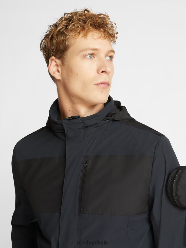 Men Black Clothing 4D6N1215 North Sails MANUAE JACKET
