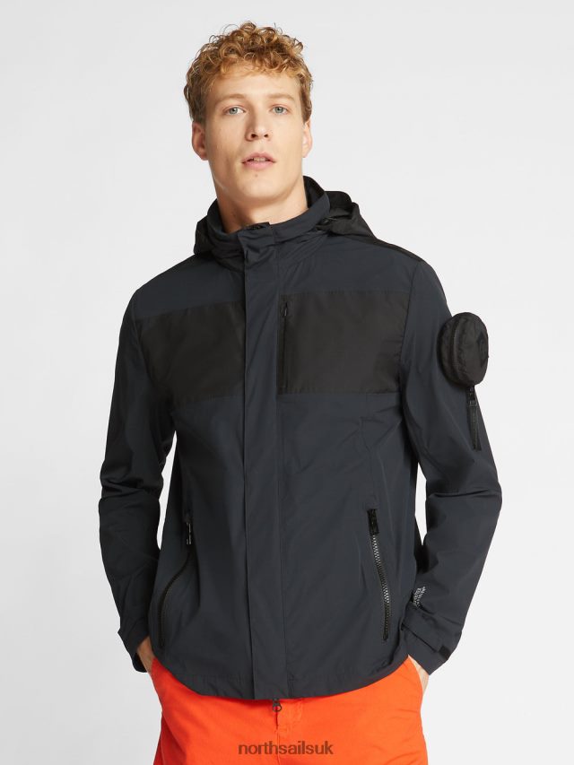 Men Black Clothing 4D6N1215 North Sails MANUAE JACKET