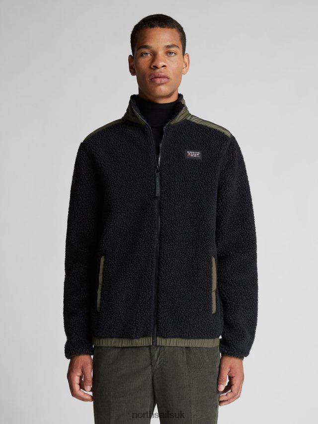 Men Black Clothing 4D6N1306 North Sails HIGH-NECK JACKET