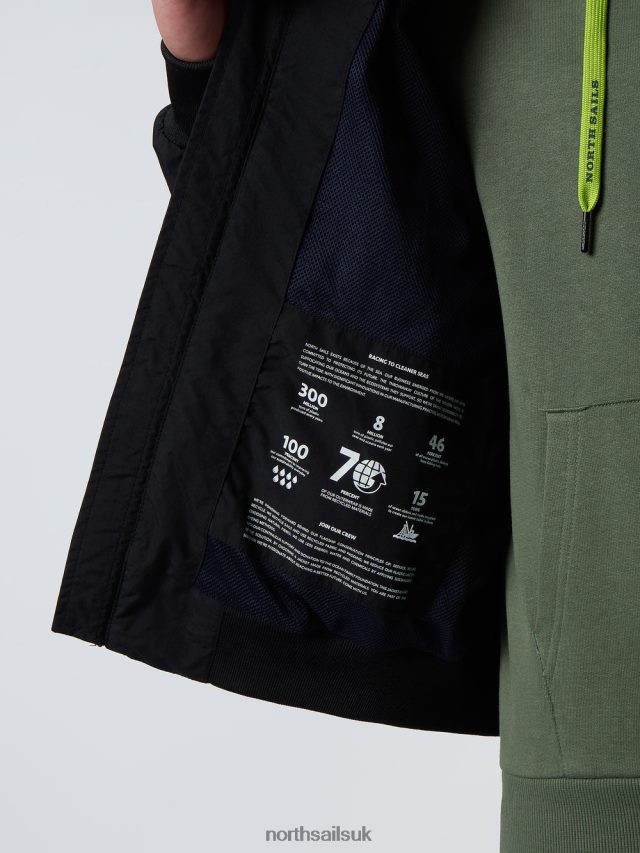 Men Black Clothing 4D6N35 North Sails SAILOR JACKET ORIGINAL