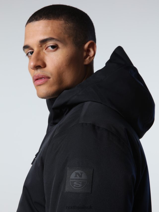 Men Black Clothing 4D6N758 North Sails ADMIRAL JACKET