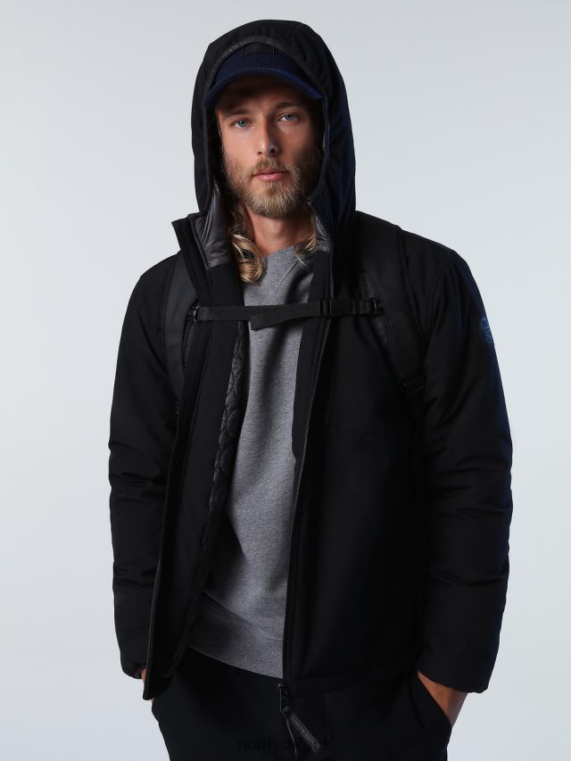 Men Black Clothing 4D6N762 North Sails STAVANGER JACKET
