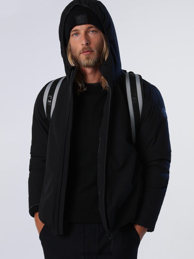Men Black Clothing 4D6N859 North Sails HOBART JACKET