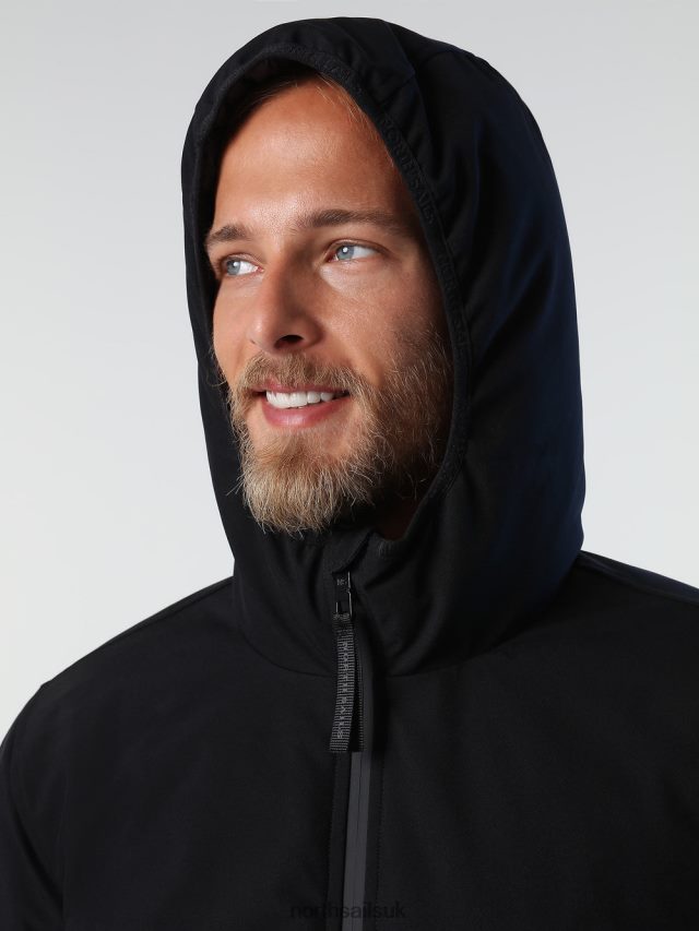 Men Black Clothing 4D6N859 North Sails HOBART JACKET