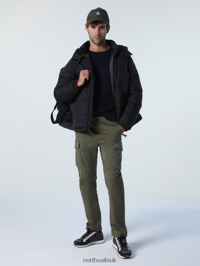 Men Black Clothing 4D6N959 North Sails OLDEN JACKET