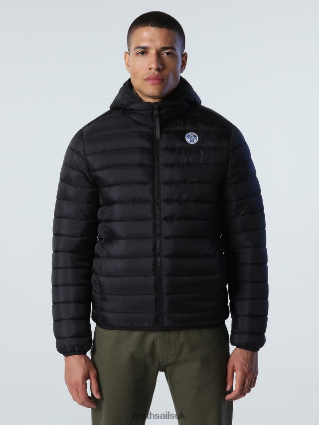 Men Black Clothing 4D6N967 North Sails SKYE PUFFER JACKET
