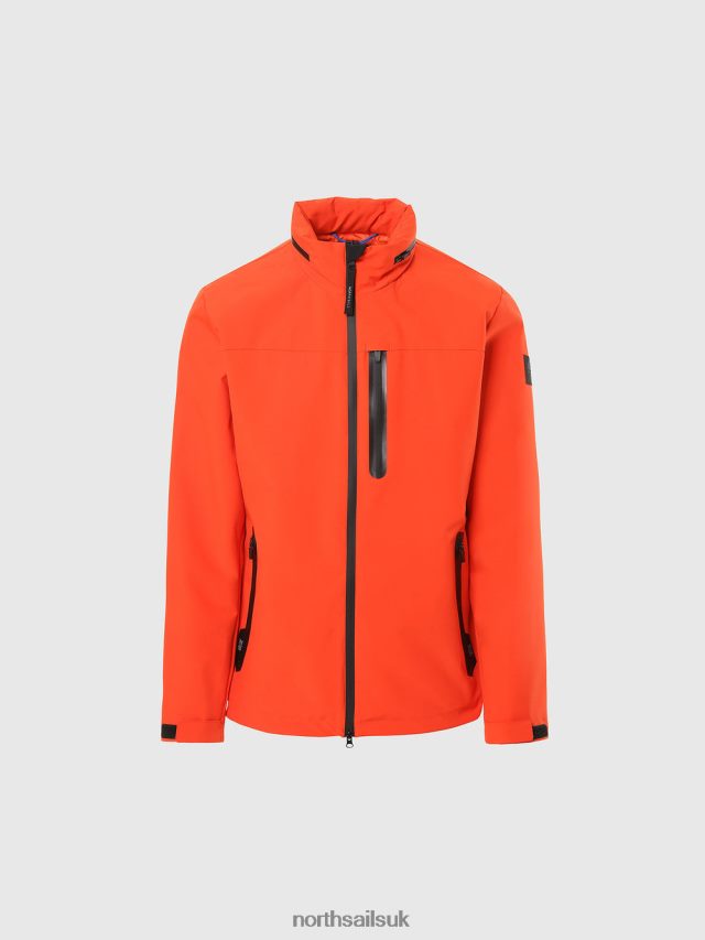 Men Bright orange Clothing 4D6N36 North Sails TECH SAILOR JACKET