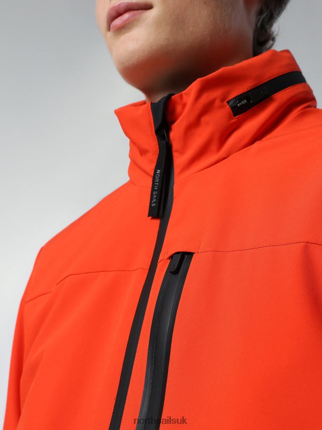 Men Bright orange Clothing 4D6N36 North Sails TECH SAILOR JACKET