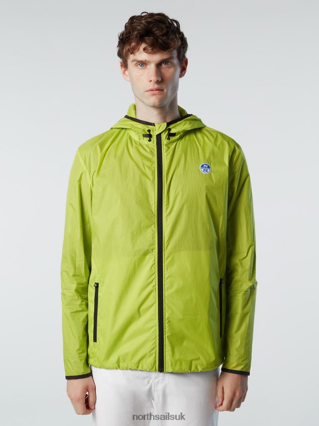 Men Lime Clothing 4D6N53 North Sails SPINNAKER HOODED JACKET