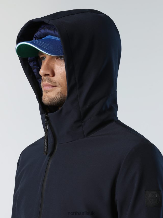 Men Navy blue Clothing 4D6N50 North Sails TECH SOFTSHELL JACKET