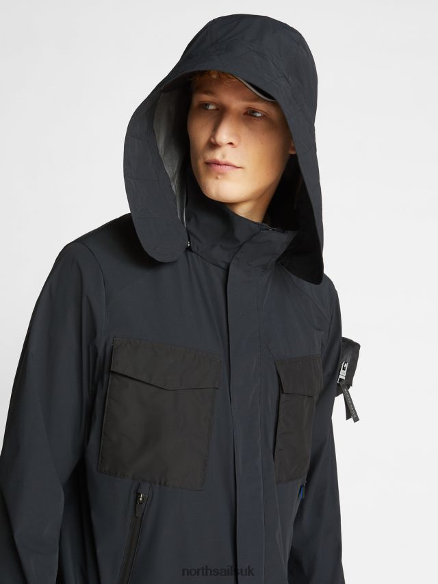 Men Black Clothing 4D6N1292 North Sails MAETHIA PARKA