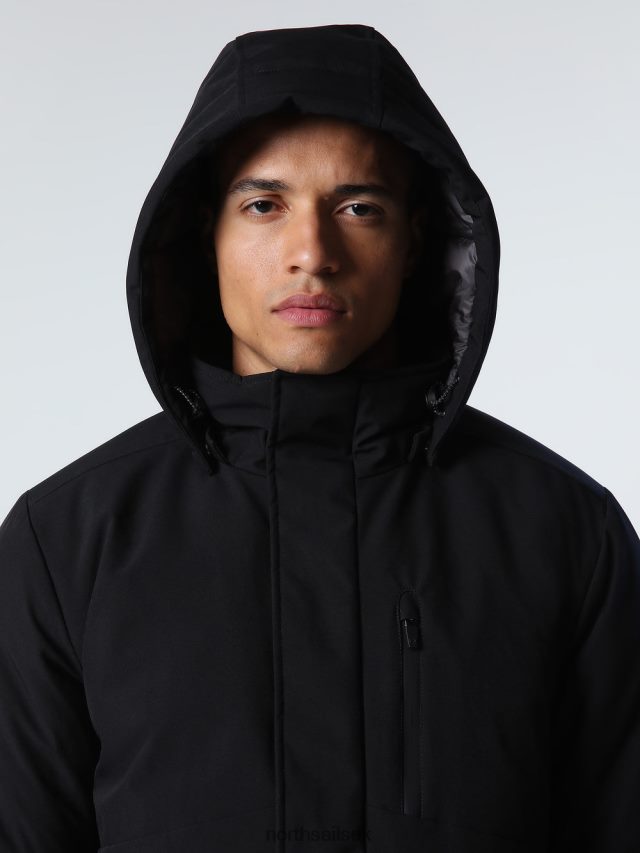 Men Black Clothing 4D6N760 North Sails VARBERG PARKA