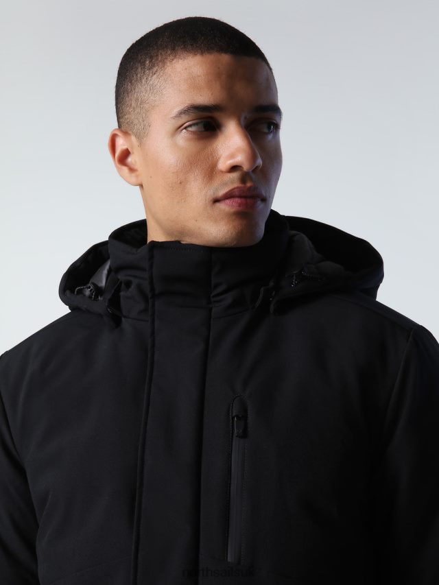 Men Black Clothing 4D6N760 North Sails VARBERG PARKA