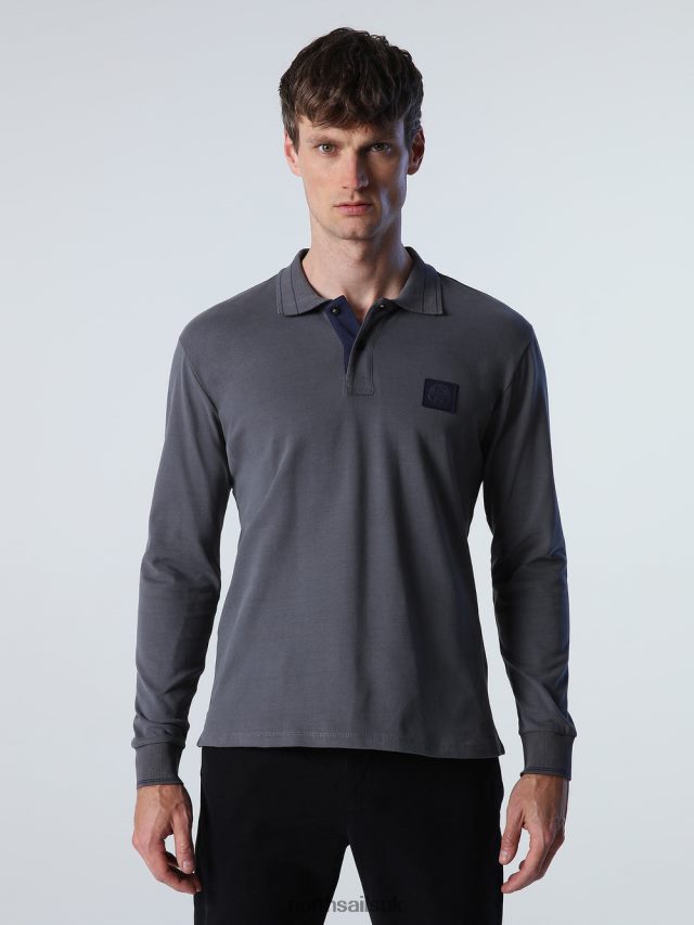 Men Asphalt Clothing 4D6N821 North Sails HEAVY JERSEY POLO SHIRT