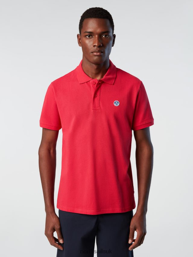 Men Barberry red Clothing 4D6N123 North Sails ORGANIC COTTON POLO SHIRT