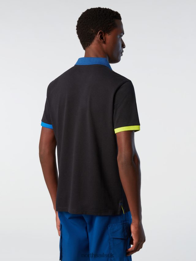 Men Black Clothing 4D6N104 North Sails Organic Cotton Polo Shirt NEW