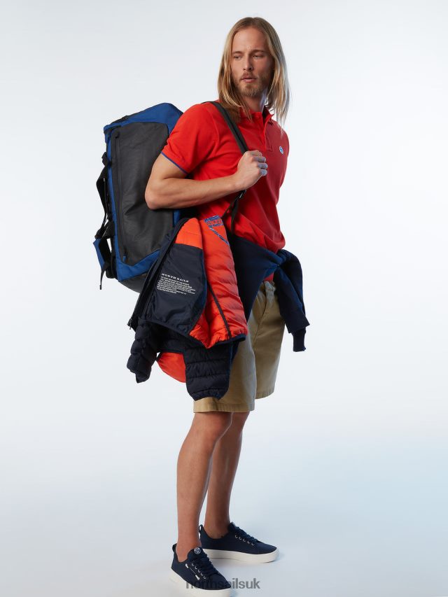 Men Bright orange Clothing 4D6N71 North Sails Organic Cotton Polo Shirt SALE