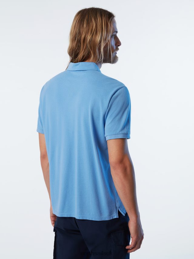Men Cornflower blue Clothing 4D6N112 North Sails Organic Cotton Polo Shirt NEW