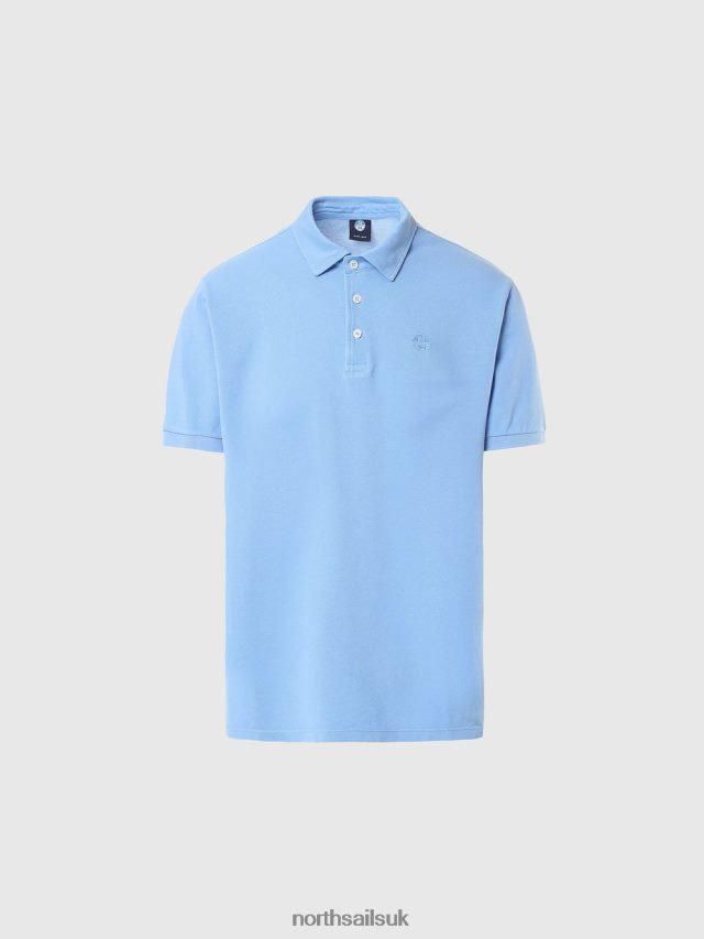 Men Cornflower blue Clothing 4D6N112 North Sails Organic Cotton Polo Shirt NEW