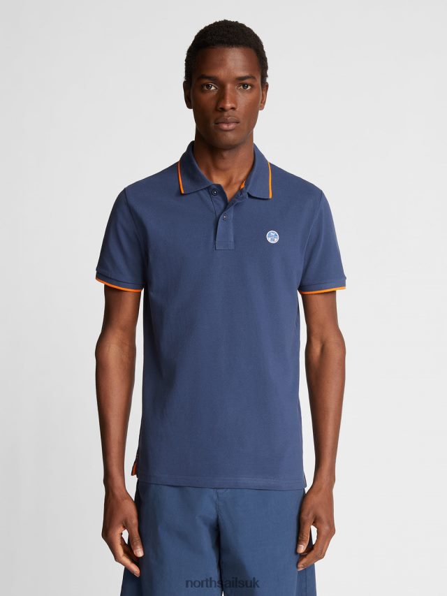 Men Dark denim Clothing 4D6N1047 North Sails PRINTED POLO SHIRT