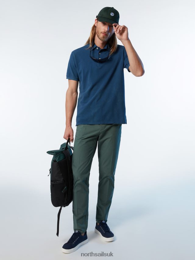 Men Dark denim Clothing 4D6N110 North Sails Organic Cotton Polo Shirt NEW