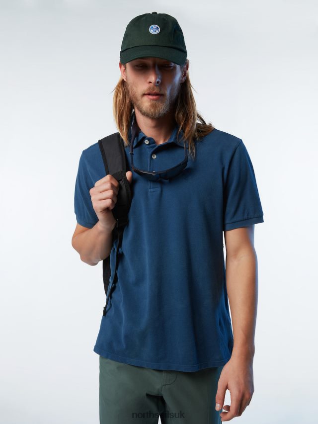 Men Dark denim Clothing 4D6N110 North Sails Organic Cotton Polo Shirt NEW