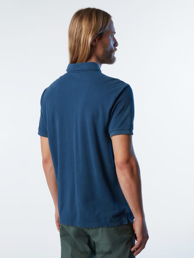 Men Dark denim Clothing 4D6N110 North Sails Organic Cotton Polo Shirt NEW