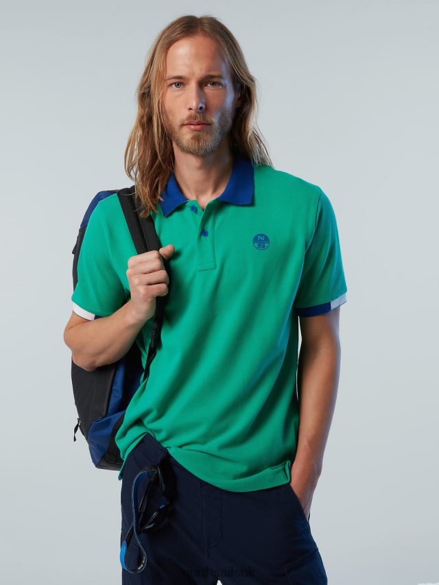 Men Garden green Clothing 4D6N115 North Sails Organic Cotton Polo Shirt NEW