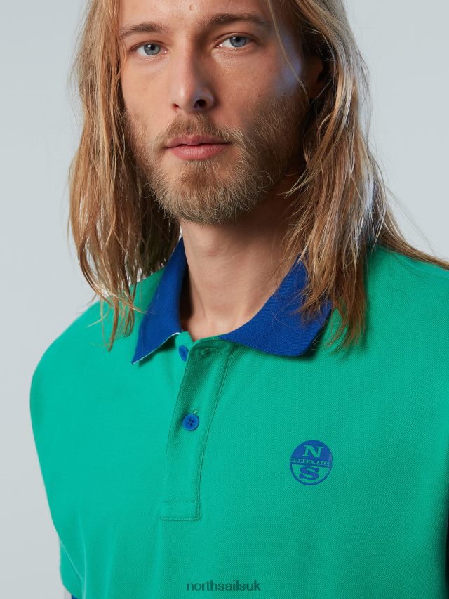 Men Garden green Clothing 4D6N115 North Sails Organic Cotton Polo Shirt NEW