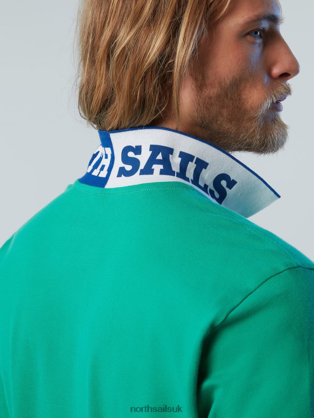 Men Garden green Clothing 4D6N115 North Sails Organic Cotton Polo Shirt NEW