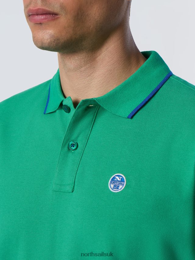 Men Garden green Clothing 4D6N69 North Sails Organic Cotton Polo Shirt SALE