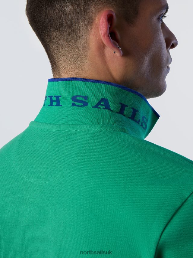 Men Garden green Clothing 4D6N69 North Sails Organic Cotton Polo Shirt SALE