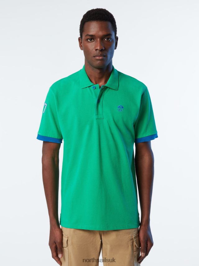Men Garden green Clothing 4D6N7 North Sails Organic Cotton Polo Shirt SALE