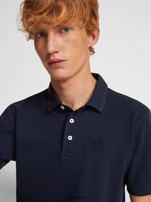Men Navy blue Clothing 4D6N1108 North Sails LIGHTWEIGHT PIQUE POLO SHIRT