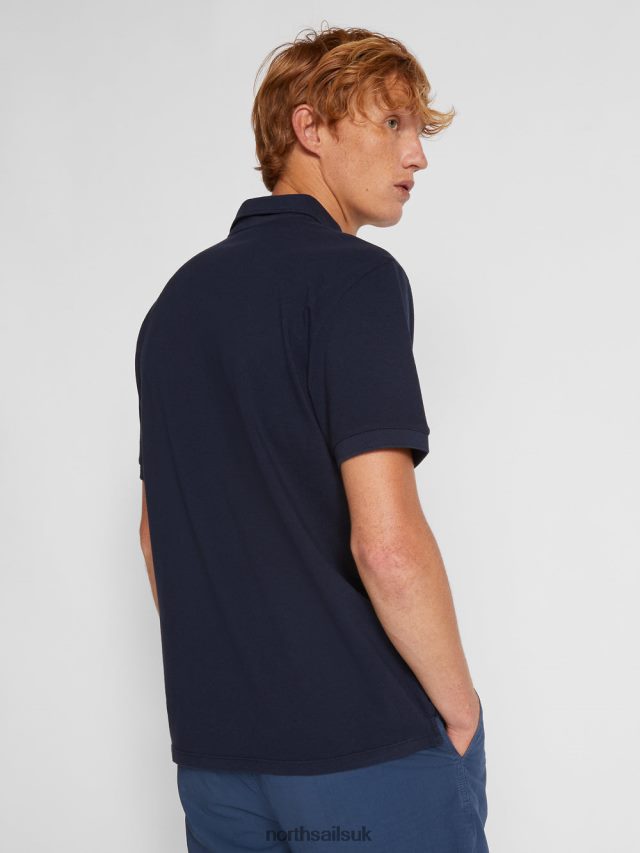 Men Navy blue Clothing 4D6N1108 North Sails LIGHTWEIGHT PIQUE POLO SHIRT