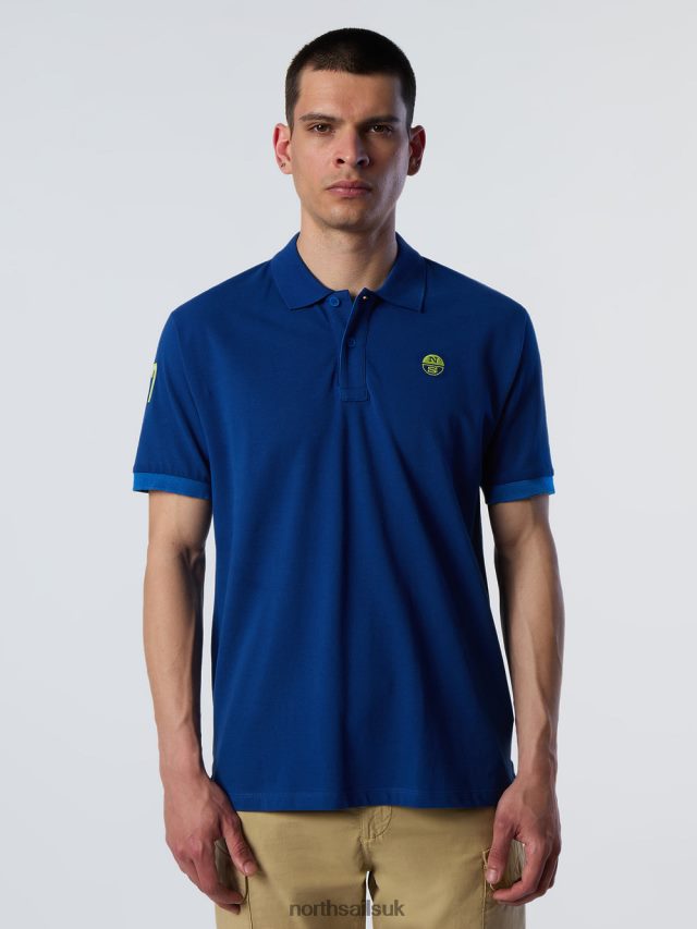 Men Ocean blue Clothing 4D6N9 North Sails Organic Cotton Polo Shirt SALE