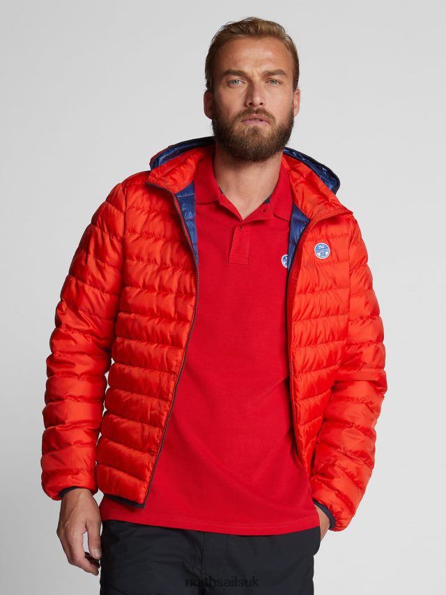 Men Red Clothing 4D6N1052 North Sails PRINTED POLO SHIRT