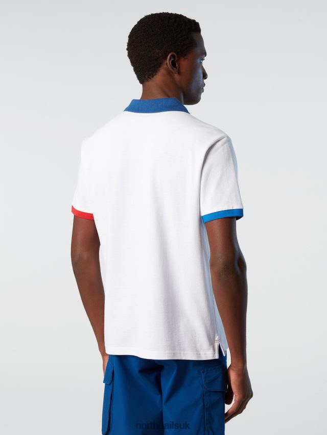 Men White Clothing 4D6N96 North Sails Organic Cotton Polo Shirt NEW