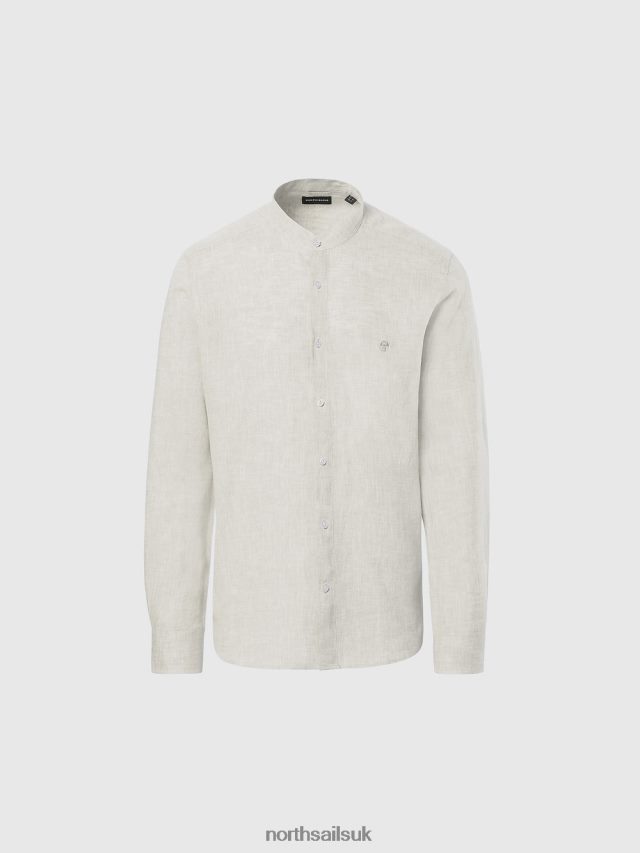 Men Dove Clothing 4D6N234 North Sails MANDARIN COLLAR SHIRT