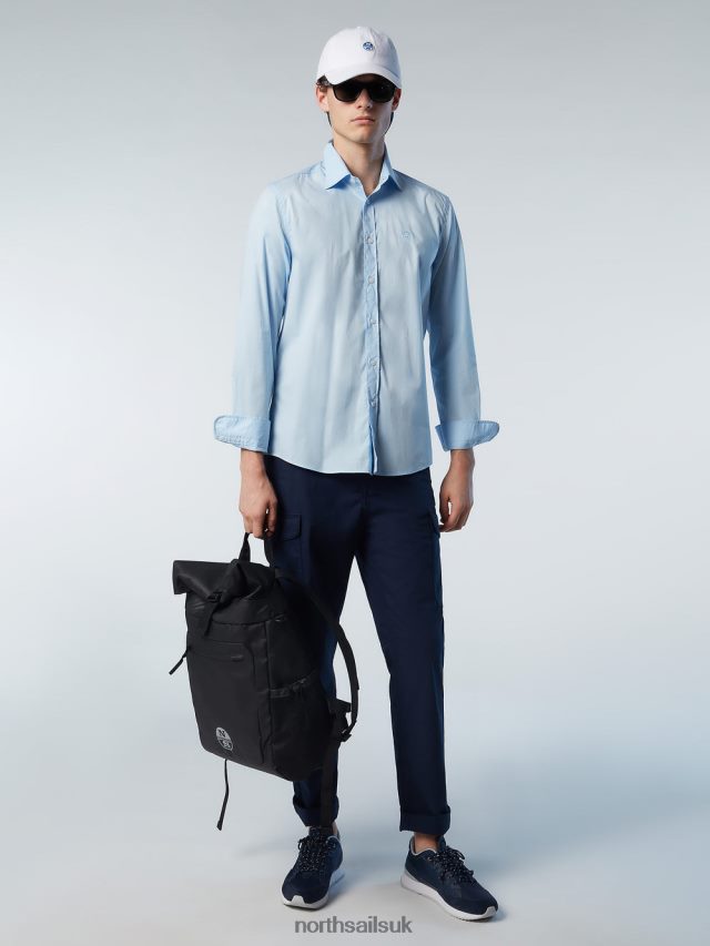 Men Light blue Clothing 4D6N203 North Sails POPLIN SHIRT