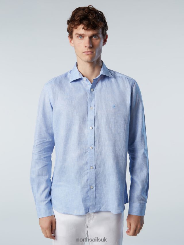 Men Light blue Clothing 4D6N223 North Sails LINEN SHIRT