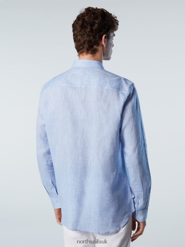 Men Light blue Clothing 4D6N223 North Sails LINEN SHIRT