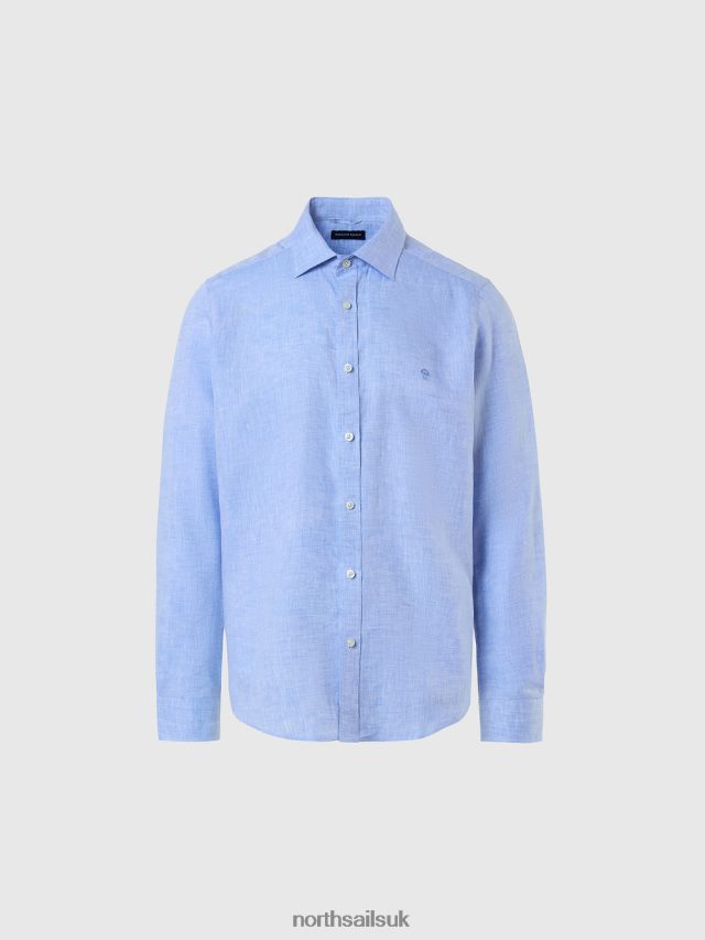 Men Light blue Clothing 4D6N223 North Sails LINEN SHIRT