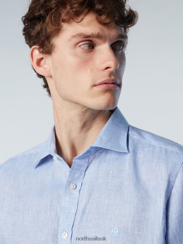 Men Light blue Clothing 4D6N223 North Sails LINEN SHIRT