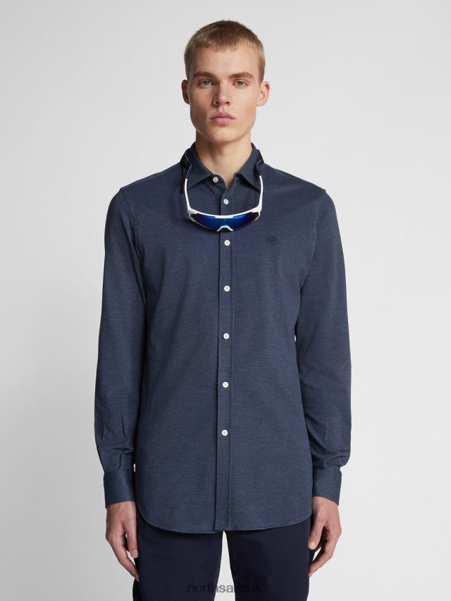 Men Navy blue Clothing 4D6N1186 North Sails PIQUE SHIRT