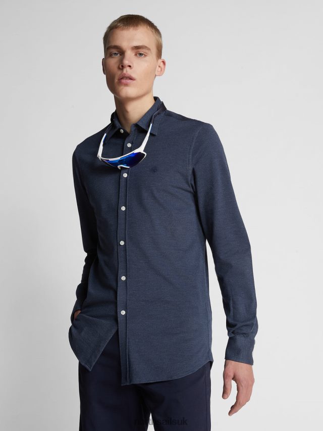 Men Navy blue Clothing 4D6N1186 North Sails PIQUE SHIRT